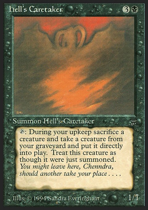 Hell's Caretaker, Legends #104, Magic: The Gathering card