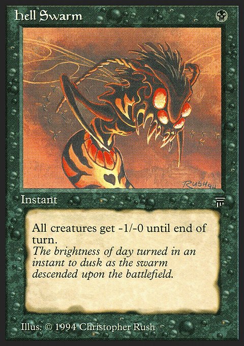 Hell Swarm, Legends #103, Magic: The Gathering card