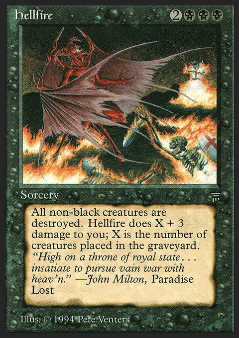 Hellfire, Legends #105, Magic: The Gathering card