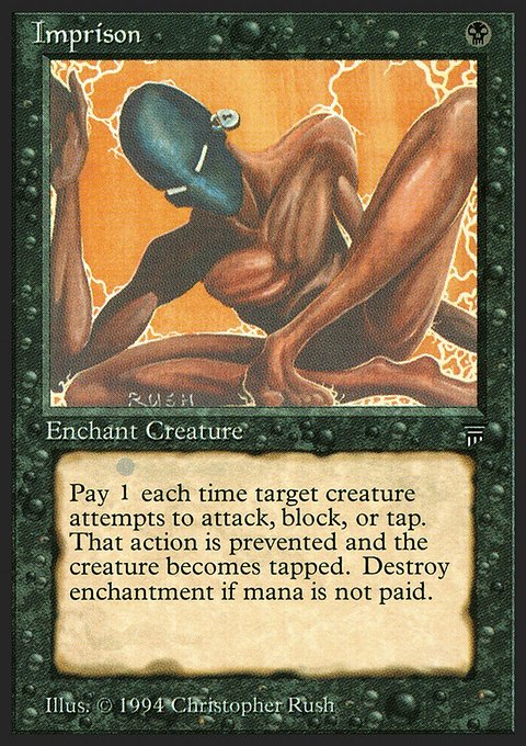 Imprison, Legends #107, Magic: The Gathering card
