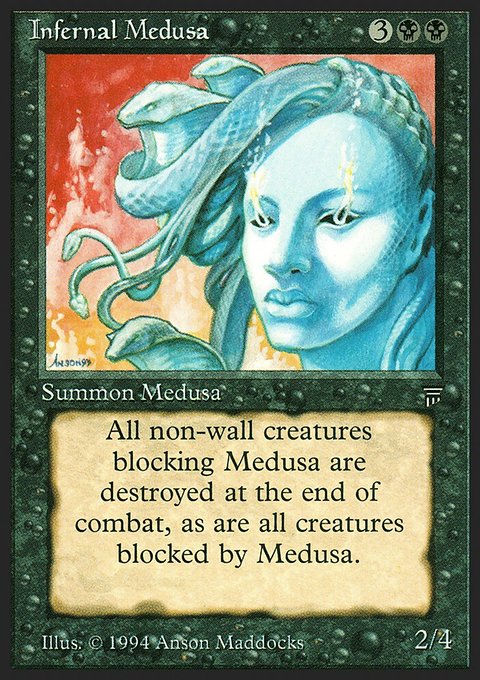 Infernal Medusa, Legends #108, Magic: The Gathering card
