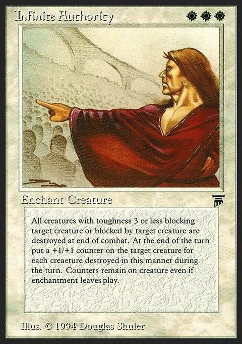 Infinite Authority, Legends #22, Magic: The Gathering card