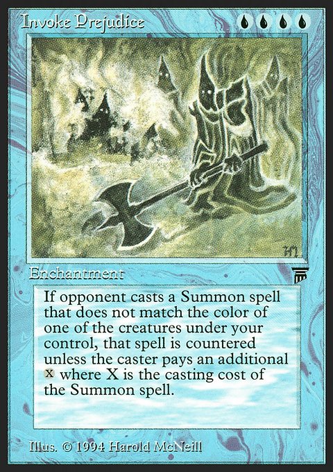 Invoke Prejudice, Legends #62, Magic: The Gathering card