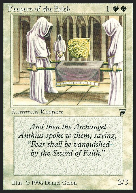 Keepers of the Faith, Legends #24, Magic: The Gathering card
