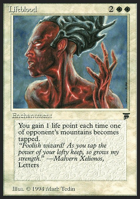 Lifeblood, Legends #27, Magic: The Gathering card