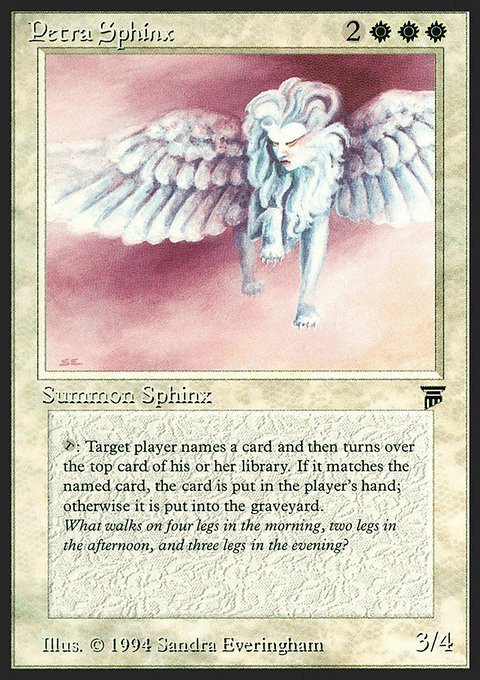 Petra Sphinx, Legends #30, Magic: The Gathering card