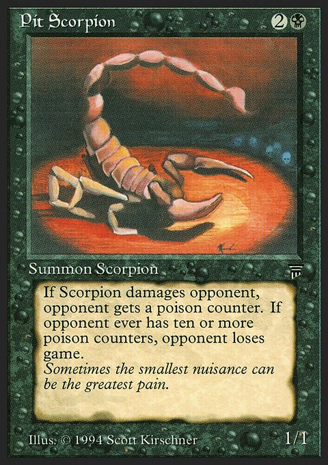 Pit Scorpion, Legends #114, Magic: The Gathering card