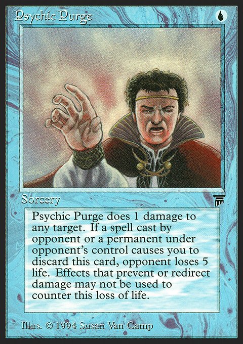 Psychic Purge, Legends #68, Magic: The Gathering card