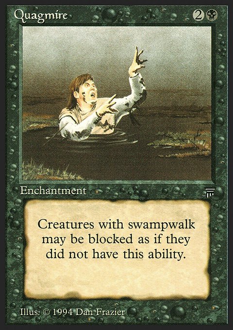 Quagmire, Legends #115, Magic: The Gathering card