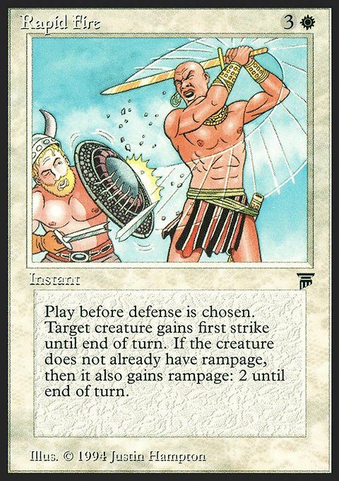 Rapid Fire, Legends #32, Magic: The Gathering card