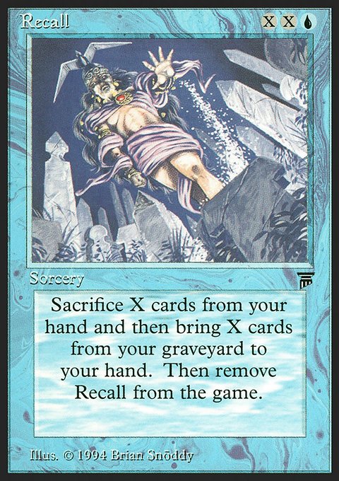 Recall, Legends #70, Magic: The Gathering card