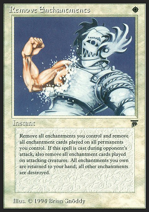 Remove Enchantments, Legends #33, Magic: The Gathering card