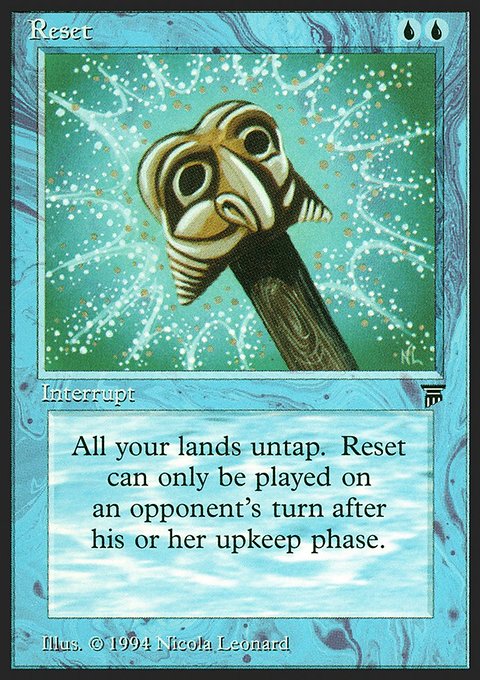 Reset, Legends #73, Magic: The Gathering card