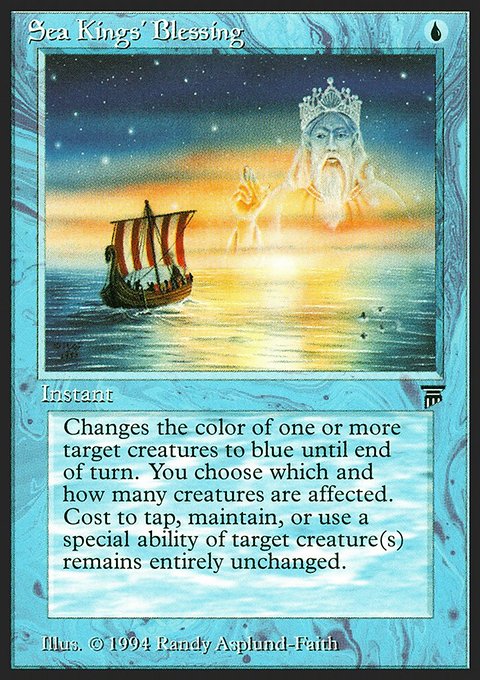 Sea Kings' Blessing, Legends #75, Magic: The Gathering card