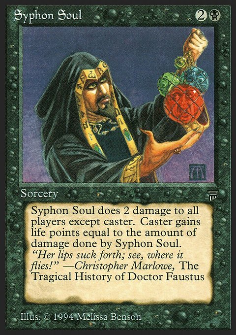 Syphon Soul, Legends #118, Magic: The Gathering card
