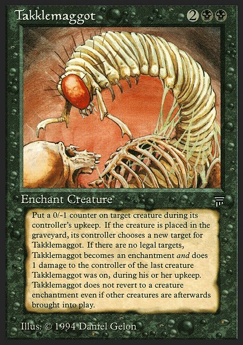 Takklemaggot, Legends #119, Magic: The Gathering card