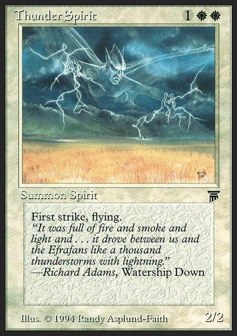 Thunder Spirit, Legends #39, Magic: The Gathering card