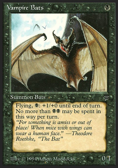 Vampire Bats, Legends #125, Magic: The Gathering card