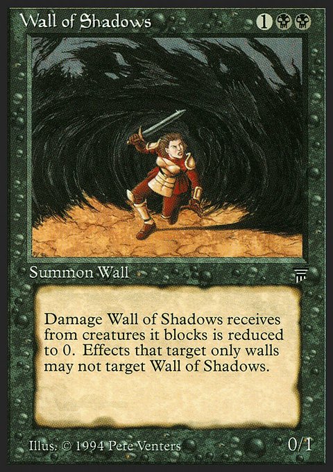 Wall of Shadows, Legends #128, Magic: The Gathering card