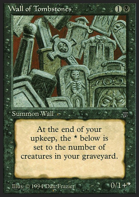 Wall of Tombstones, Legends #129, Magic: The Gathering card