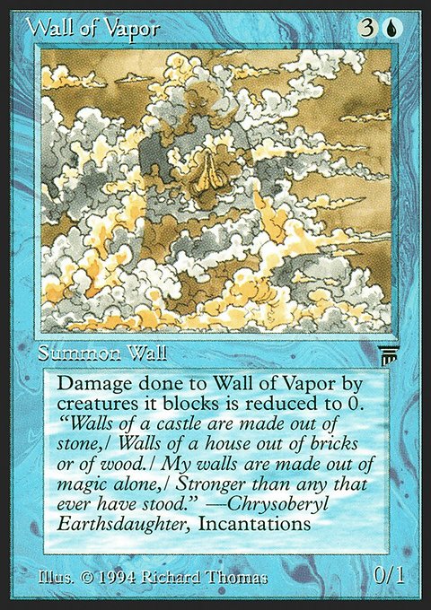 Wall of Vapor, Legends #84, Magic: The Gathering card