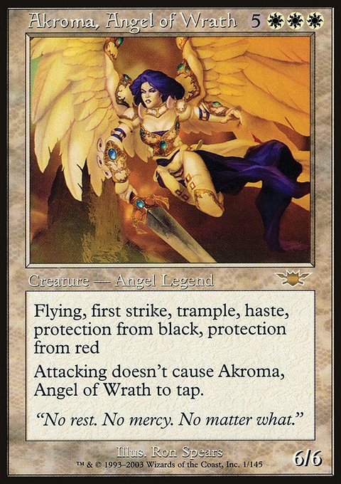 Akroma, Angel of Wrath, Legions #1, Magic: The Gathering card