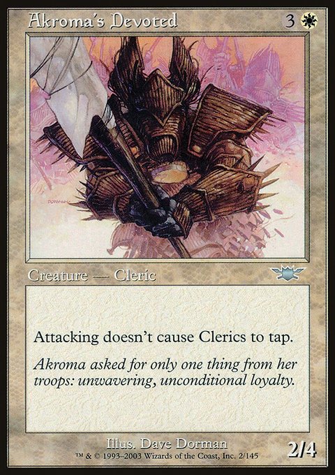 Akroma's Devoted, Legions #2, Magic: The Gathering card
