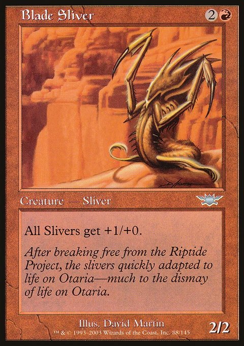 Blade Sliver, Legions #88, Magic: The Gathering card