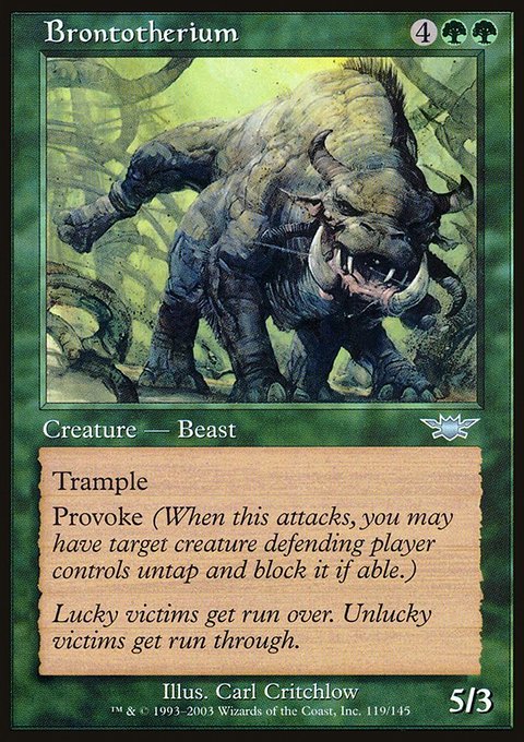 Brontotherium, Legions #119, Magic: The Gathering card