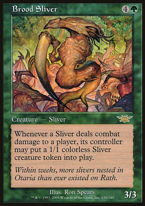 Brood Sliver, Legions #120, Magic: The Gathering card