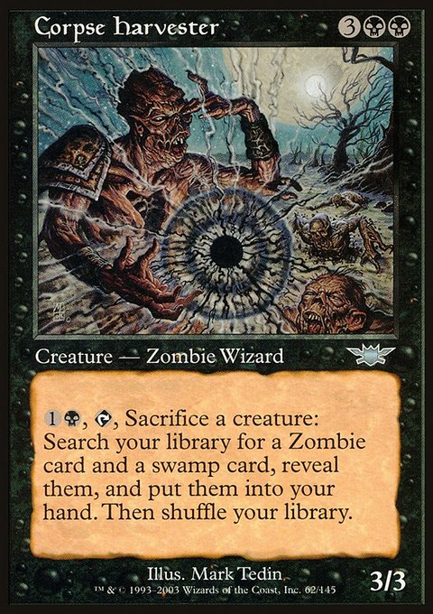 Corpse Harvester, Legions #62, Magic: The Gathering card