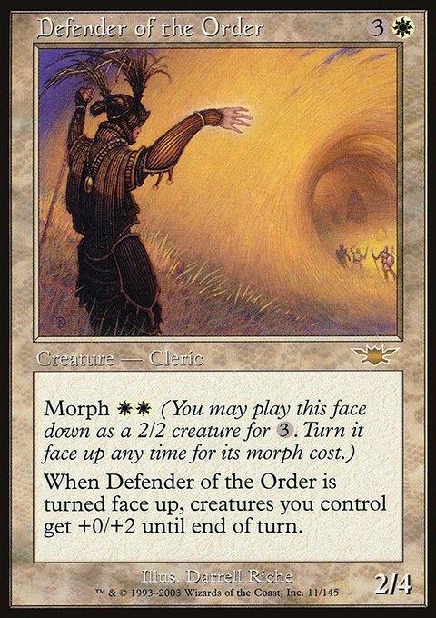 Defender of the Order, Legions #11, Magic: The Gathering card