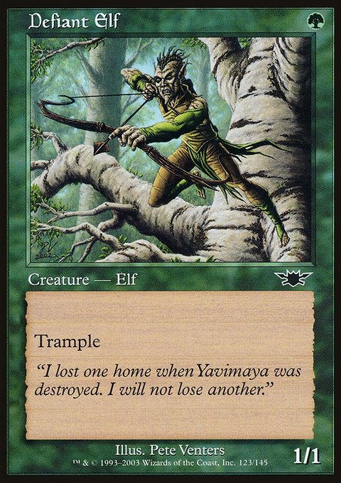 Defiant Elf, Legions #123, Magic: The Gathering card