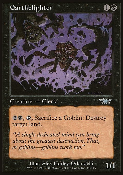 Earthblighter, Legions #68, Magic: The Gathering card