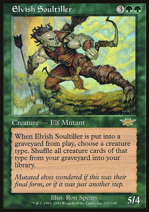 Elvish Soultiller, Legions #124, Magic: The Gathering card