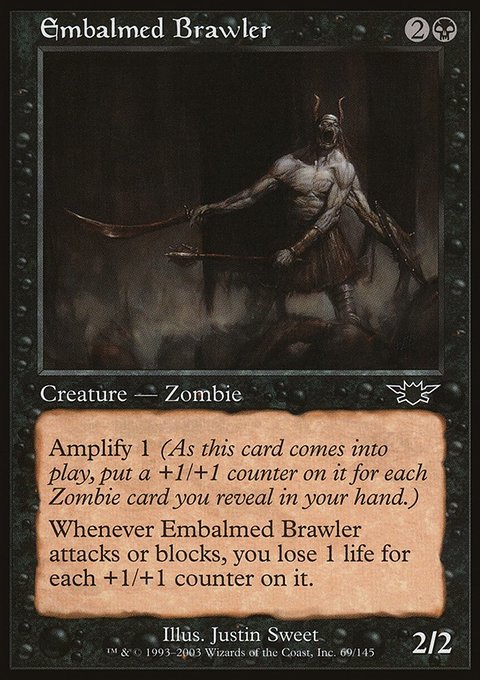 Embalmed Brawler, Legions #69, Magic: The Gathering card
