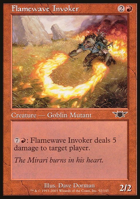 Flamewave Invoker, Legions #92, Magic: The Gathering card