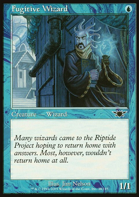Fugitive Wizard, Legions #38, Magic: The Gathering card