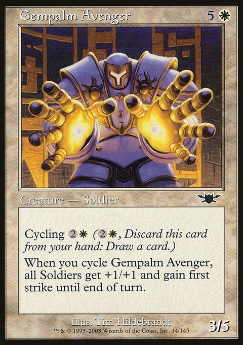 Gempalm Avenger, Legions #14, Magic: The Gathering card