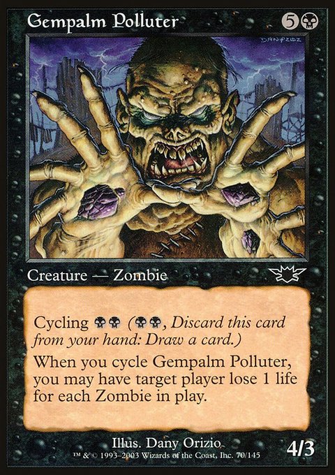 Gempalm Polluter, Legions #70, Magic: The Gathering card