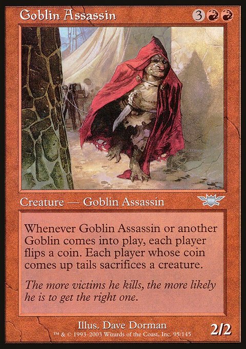Goblin Assassin, Legions #95, Magic: The Gathering card
