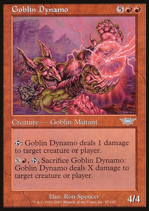 Goblin Dynamo, Legions #97, Magic: The Gathering card