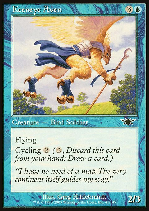 Keeneye Aven, Legions #41, Magic: The Gathering card