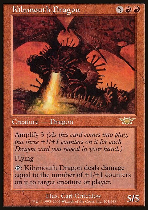 Kilnmouth Dragon, Legions #104, Magic: The Gathering card
