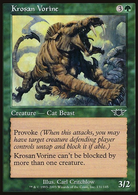 Krosan Vorine, Legions #131, Magic: The Gathering card