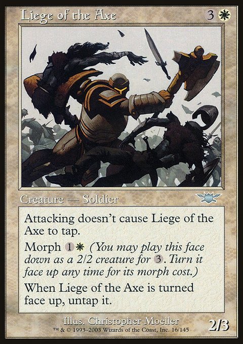 Liege of the Axe, Legions #16, Magic: The Gathering card
