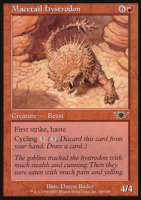 Macetail Hystrodon, Legions #106, Magic: The Gathering card