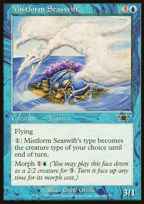 Mistform Seaswift, Legions #45, Magic: The Gathering card
