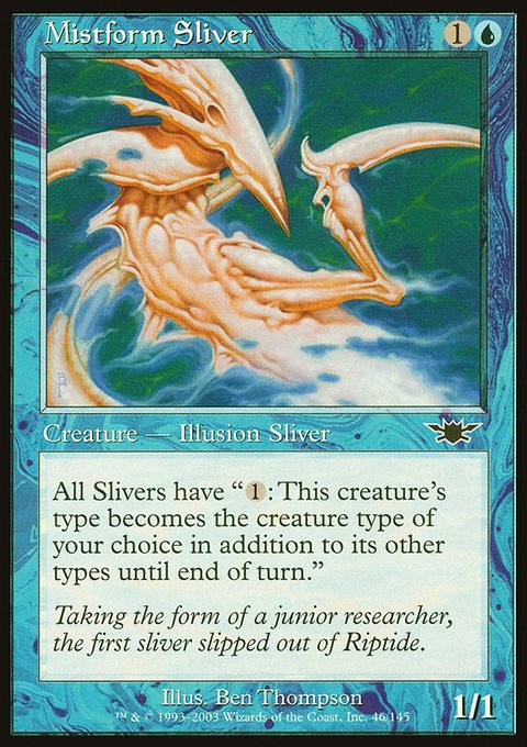 Mistform Sliver, Legions #46, Magic: The Gathering card