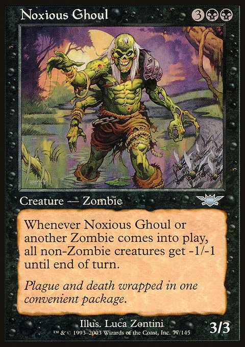 Noxious Ghoul, Legions #77, Magic: The Gathering card